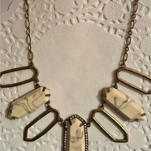 Elegant Gold and Cream Necklace